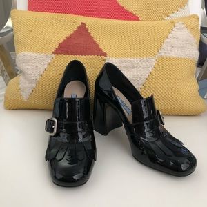 Prada Black Patent Chunky Loafer